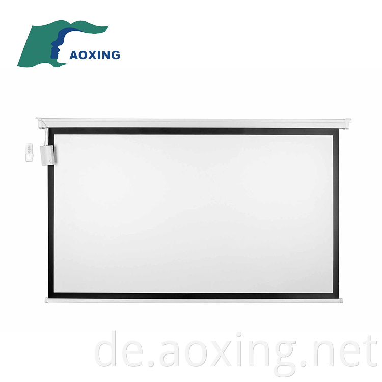 Glass Fabric Professional Electric Projector Screen mit drahtloser Fernbedienung